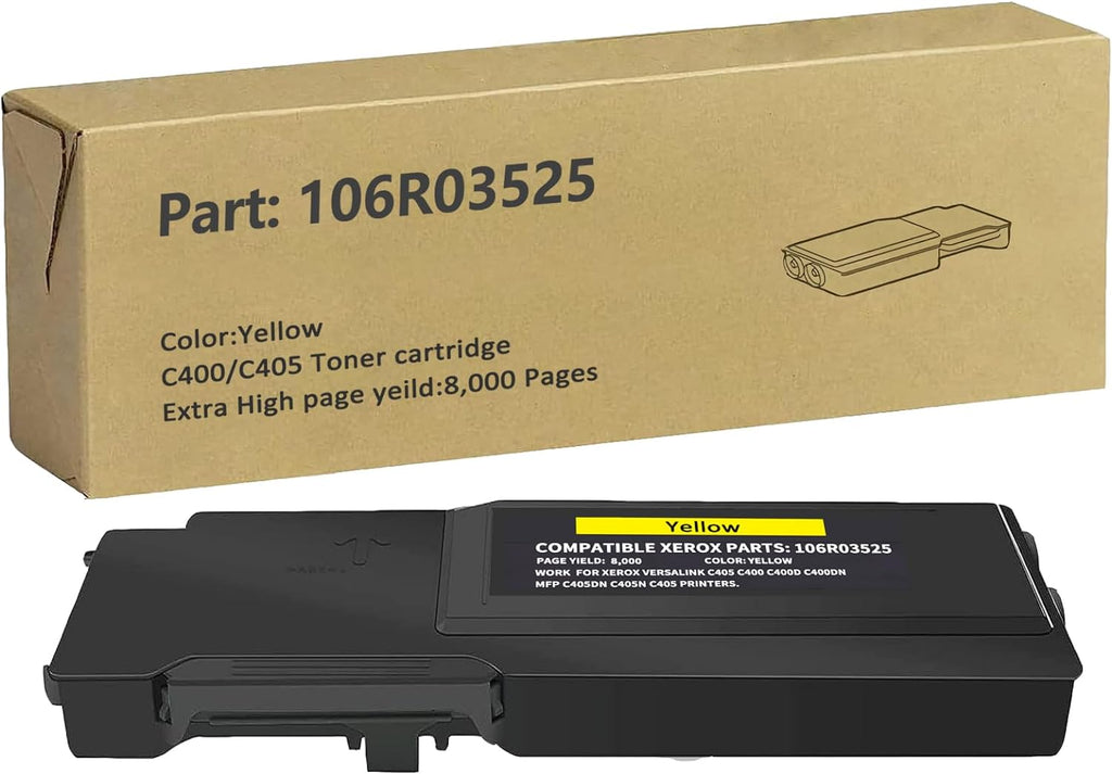 106R03525 Extra High-Yield Toner, 8,000 Page-Yield, Yellow