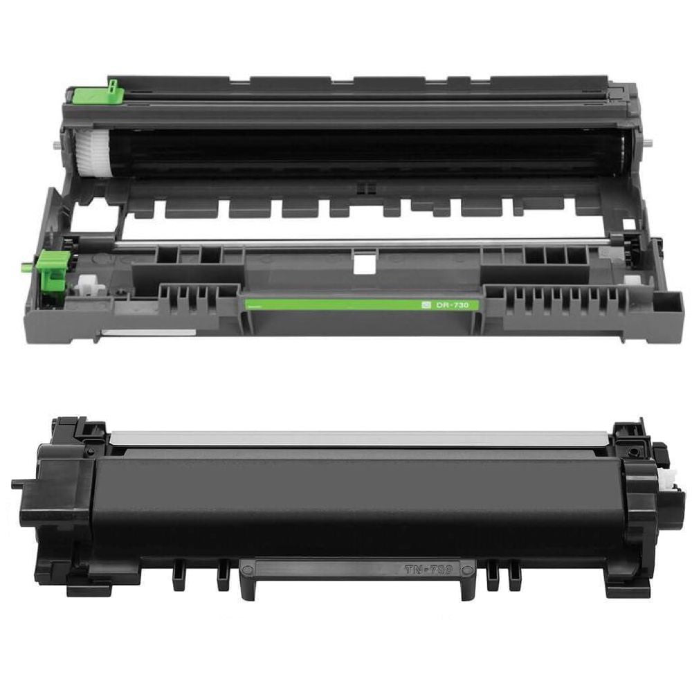 4PK Toner Compatible With Brother TN760 DR730 MFC-L2710DW HLL2370DW L2395DW  