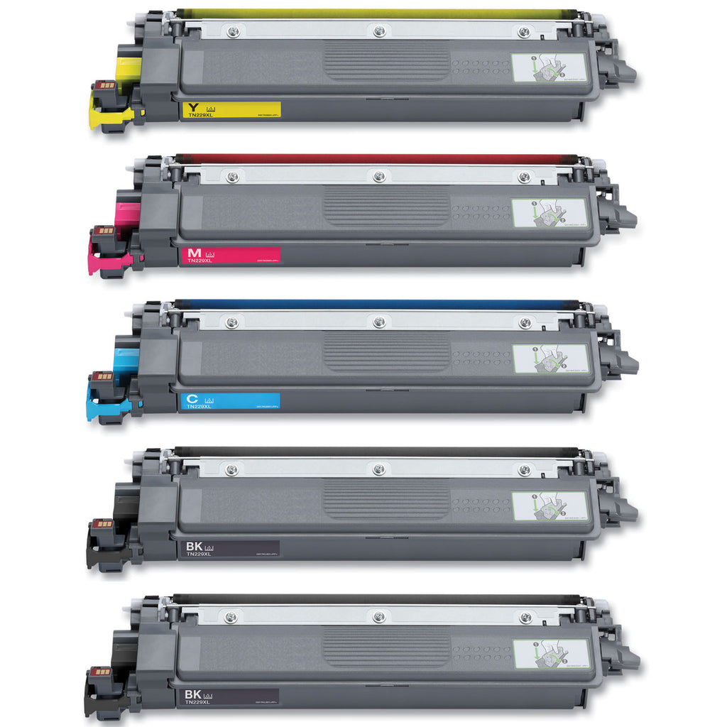Brother TN229XL TN229 XLBK/C/M/Y Toner Cartridges - Ready to Ship