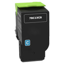 lexmark 78c1xc0 cyan toner