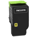lexmark 78c1xy0 yellow toner