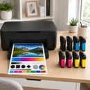 Brother ink cartridge replacement LC61 black cyan magenta yellow 8-pack printing scene - Ready Toner