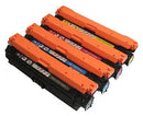 Compatible HP 307A Toner Cartridges: CE740A, CE741A, CE742A, CE743A