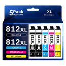 Remanufactured Ink Cartridge T812XL For Epson WorkForce Pro WF-7820/7840, EC-C7000