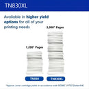 brother tn830xl page yield