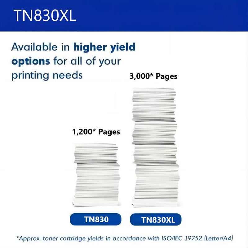 brother tn830xl page yield