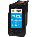 Replacement Canon CL-261 XL tri-color ink cartridge for PIXMA printers