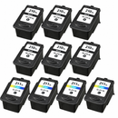 Canon PG-210XL CL-211XL 10-Pack Ink Cartridges - 6 Black 4 Color