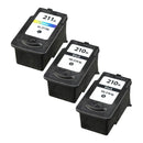 Replacement Canon PG-210 XL and CL-211 XL 3-pack ink cartridges