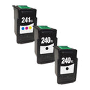 Replacement Canon PG-240 XL and CL-241 XL 3-pack ink cartridges