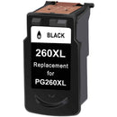 Replacement Canon PG-260 XL black ink cartridge for PIXMA printers