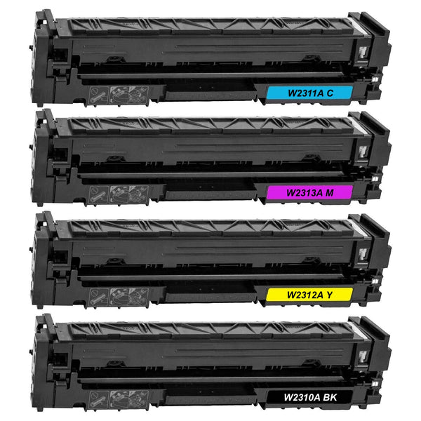 Compatible HP 215A Black/Cyan/Yellow/Magenta Toner Cartridges | With Smart Chip