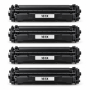 HP 161X W1610X black toner cartridge replacement 4-Pack for LaserJet Pro 4006 and MFP 4112