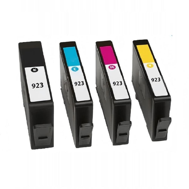 HP 923 CMYK Ink Cartridges | With Ink Level Chip