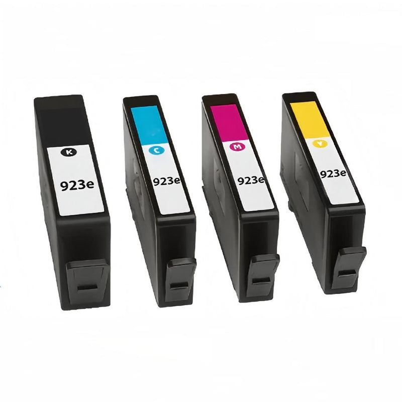 HP 923e EvoMore CMYK Ink Cartridges | With Ink Level Chip