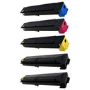 Replacement Kyocera TK-5207 toner cartridges for TASKalfa 356 and 356ci - BK/BK/C/M/Y 5-Pack