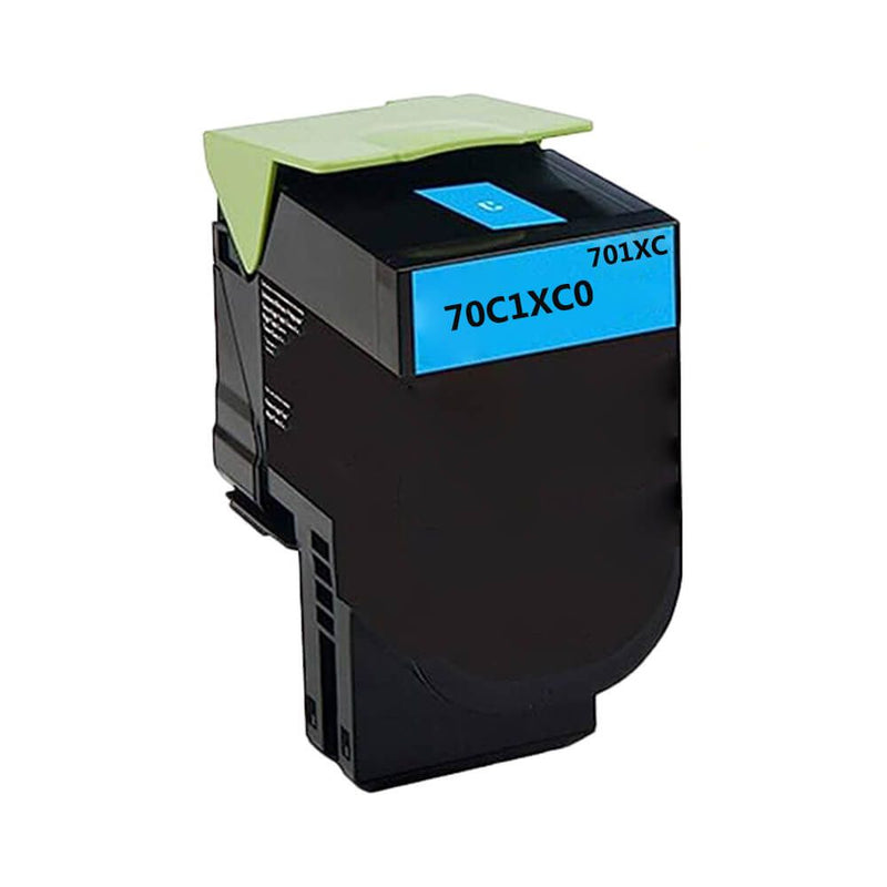 Compatible Lexmark 70c1xc0 Cyan Toner Cartridge