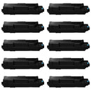 Ready Toner Replacement Kyocera TK-1262 Black Toner Cartridge 10-Pack for ECOSYS PA4000 PA4000wx