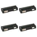 Ready Toner Replacement Ricoh 407653 Black Toner for Aficio SP C252/ C252DN/ C252SF 4-Pack