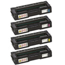 Ready Toner Replacement Ricoh Aficio SP C252/C252DN/C252SF Toner Bundle - BK C M Y 4-Pack