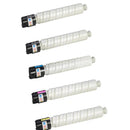 Ready Toner replacement Ricoh MP C300 C400 C401 toner bundle BKBKCMY 5-pack