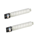 Ready Toner Replacement Ricoh 841295/841724 Black Toner Cartridge 2-Pack for Aficio MP C300 C300SR C400 C400SR C401 C401SR