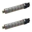 Ready Toner Replacement Ricoh 841918 Black Toner Cartridge 2-Pack for Aficio MP C2003 C2004 C2503 C2504