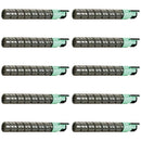 Ready Toner Replacement Ricoh 888636 Black Toner Cartridge 10-Pack for Aficio MP C2000 C2500 C3000