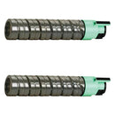 Ready Toner Replacement Ricoh 888636 Black Toner Cartridge 2-Pack for Aficio MP C2000 C2500 C3000