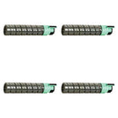 Ready Toner Replacement Ricoh 888636 Black Toner Cartridge 4-Pack for Aficio MP C2000 C2500 C3000