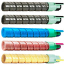 Ready Toner Replacement Ricoh Aficio MP C2000 C2500 C3000 Toner Bundle 5-Pack 2BKCMY