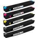 Sharp MX-60 compatible toner 5-pack with two black, cyan, magenta and yellow cartridges