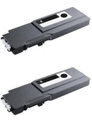 2 Pack Ready Toner black toner cartridges compatible with Xerox 106R02228 for Phaser 6600 and WorkCentre 6605 printers