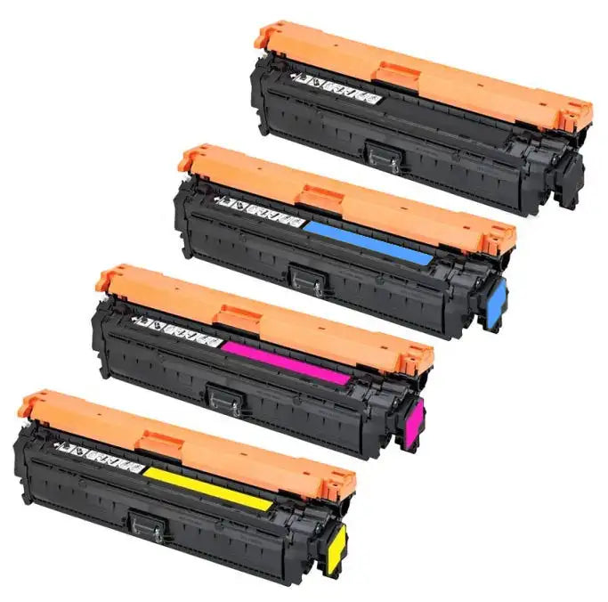 Compatible HP 651A Toner Cartridges: CE340A, CE341A, CE342A, CE343A